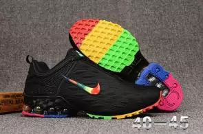 nike shox reax r4 hommess training fashion sneaker rainbow series
